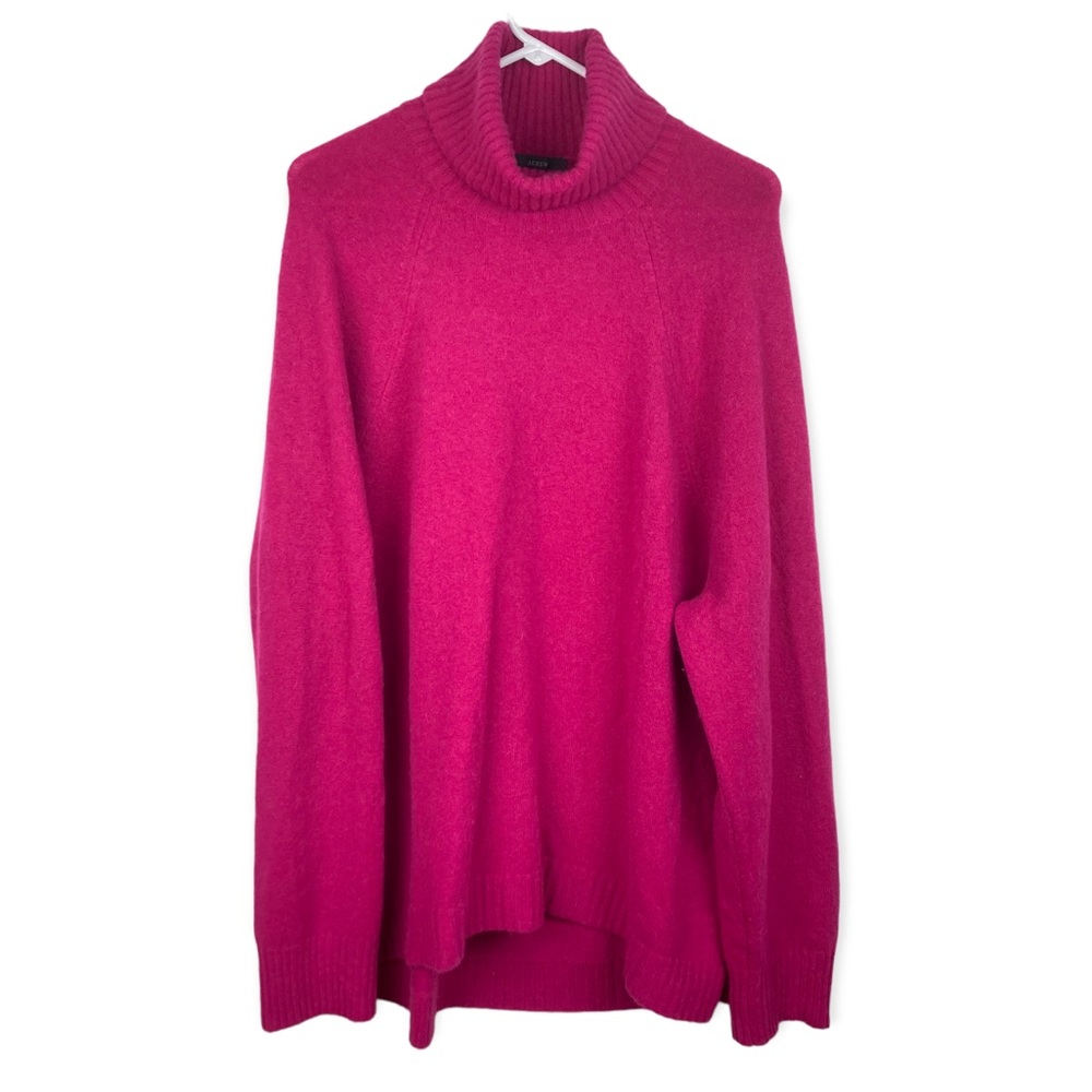 J. CREW Wool Blend Soft Plus Size Loose Fit Turtleneck Pullover   2X